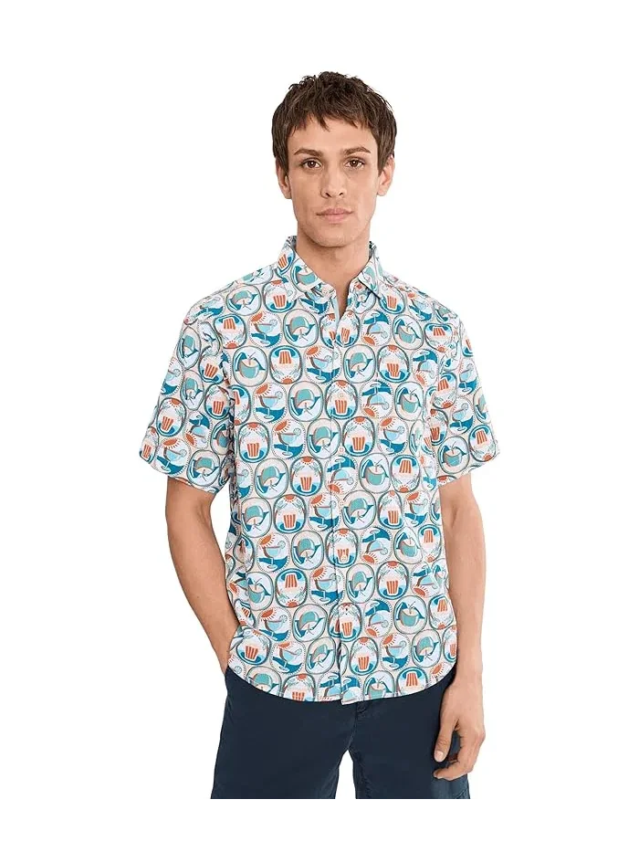Рубашка с цветочным принтом Nova Wave Glass Half Full Tommy Bahama — изображение 1 из 5, белый