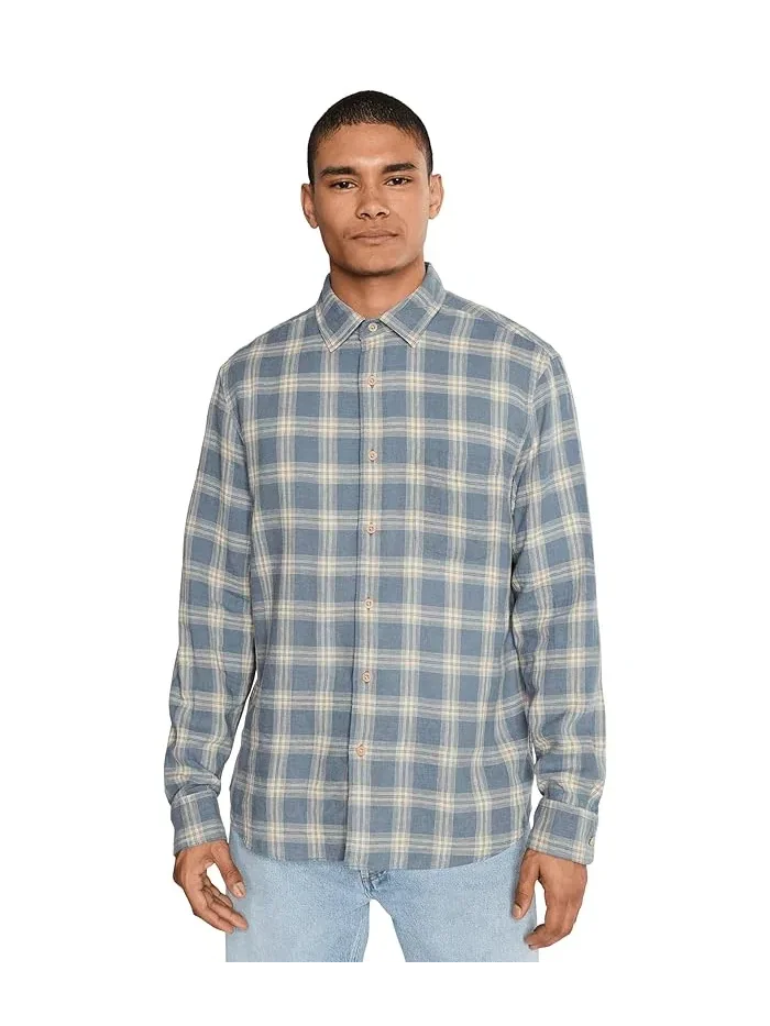 Рубашка Palmetto Faherty, Shore Flint Plaid — изображение 1 из 5, эш