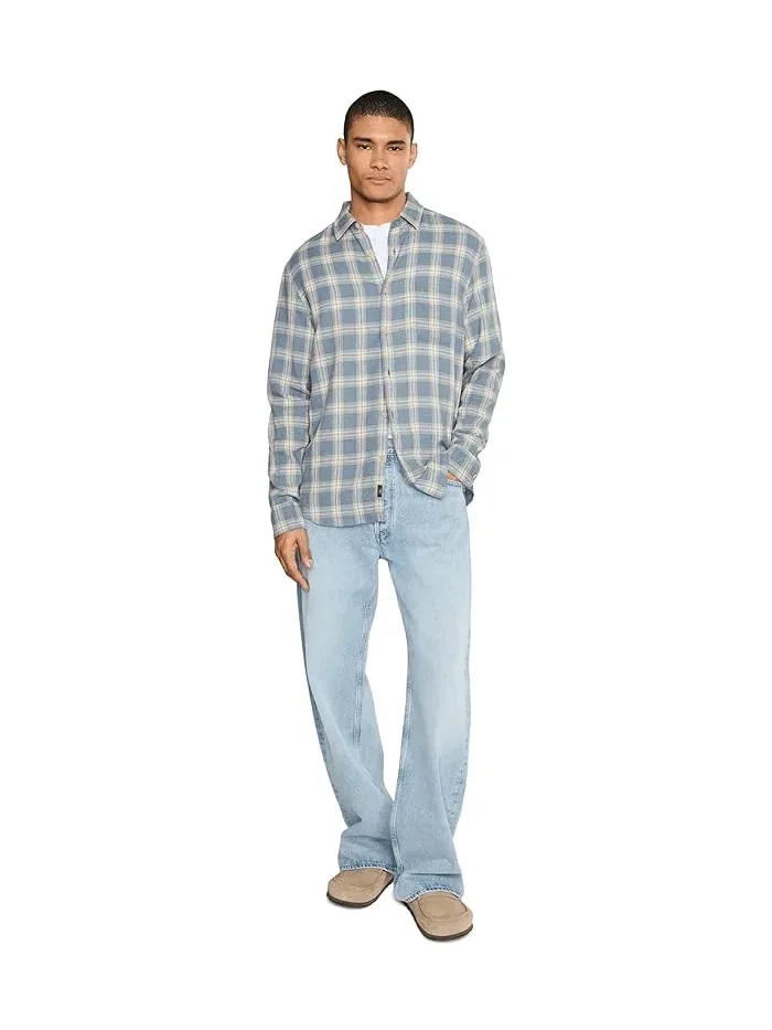 Рубашка Palmetto Faherty, Shore Flint Plaid — изображение 2 из 5, эш
