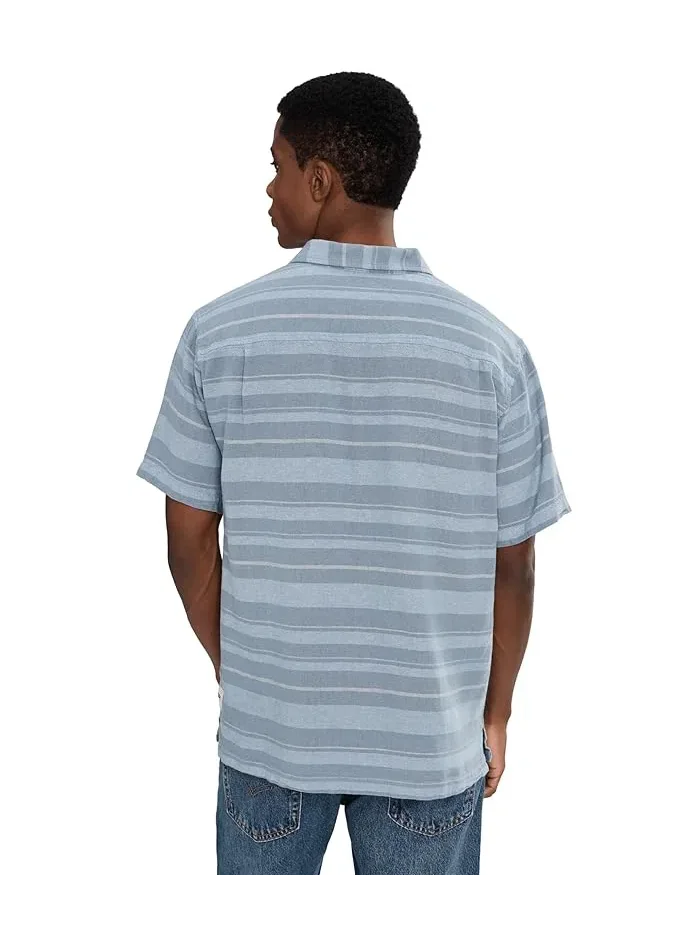 Рубашка с коротким рукавом Oceanside Hurley — изображение 4 из 5, синий