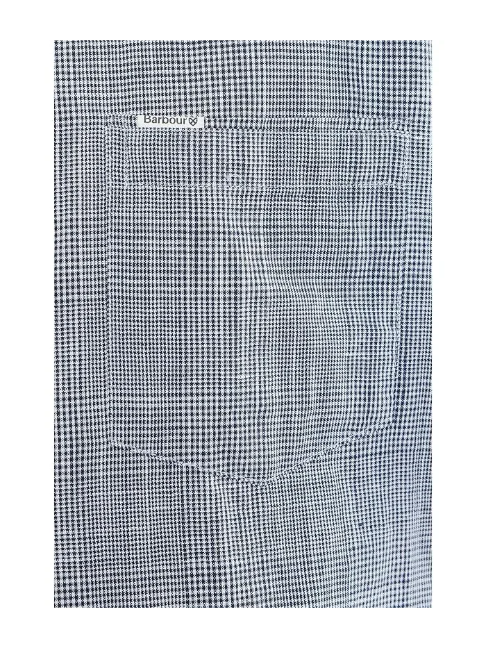 Рубашка короткий рукав Fleming из льняной смеси Barbour — изображение 5 из 5, темно-синий