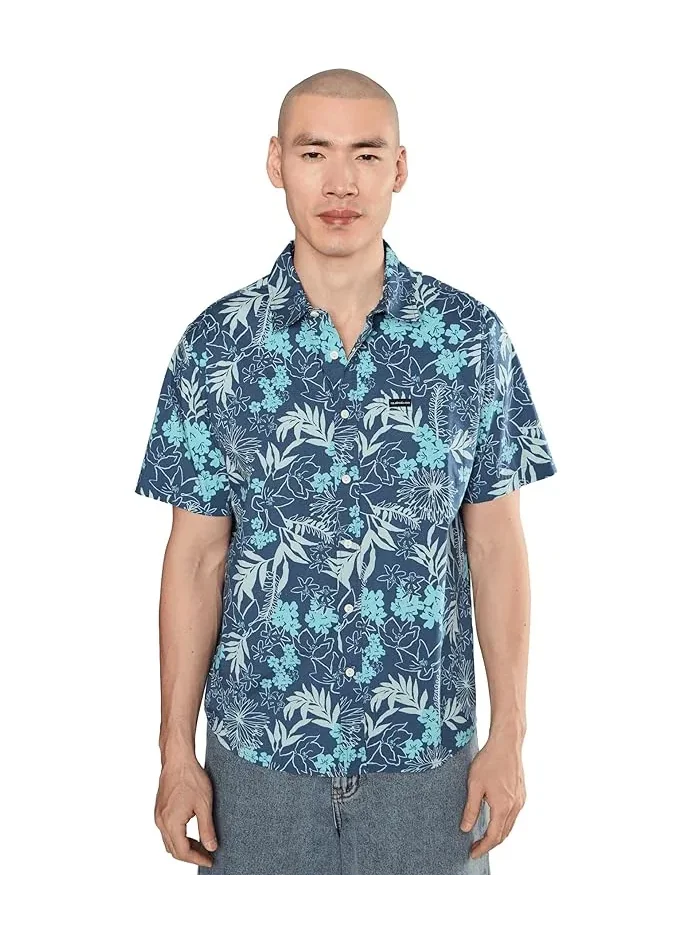 Рубашка с принтом Jetty Bloom Quiksilver — синий