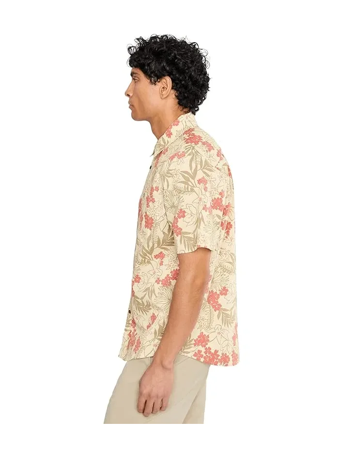 Рубашка с принтом Jetty Bloom Quiksilver — изображение 3 из 5, белый