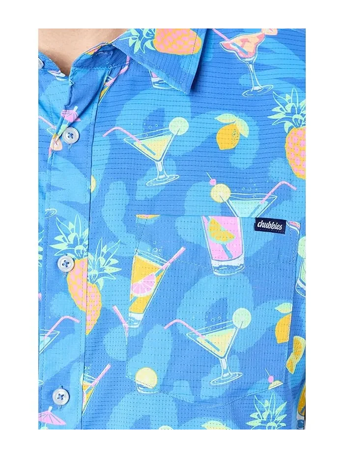 Рубашка с цветочным принтом The Sunday Funday Chubbies — изображение 5 из 5, синий
