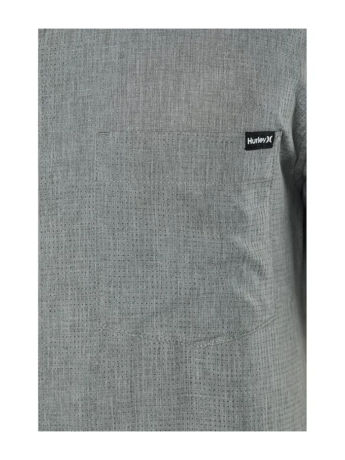 Рубашка с коротким рукавом 4-way stretch Phantom Flow Hurley — изображение 5 из 5, синий