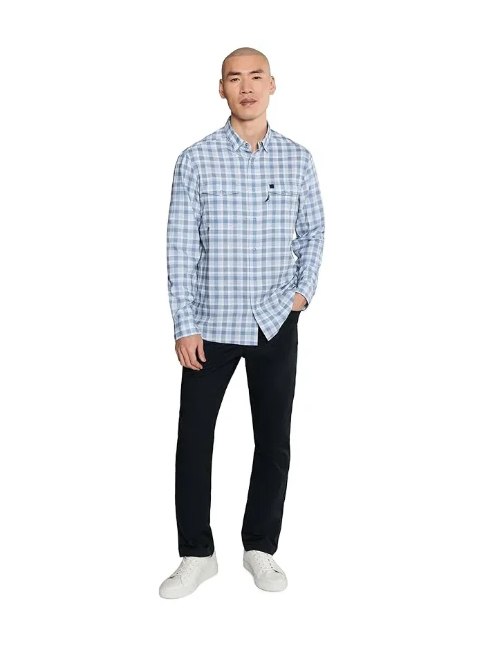 Рубашка Performance Harbor клетка Permit Vineyard Vines — изображение 2 из 5, летний вечер