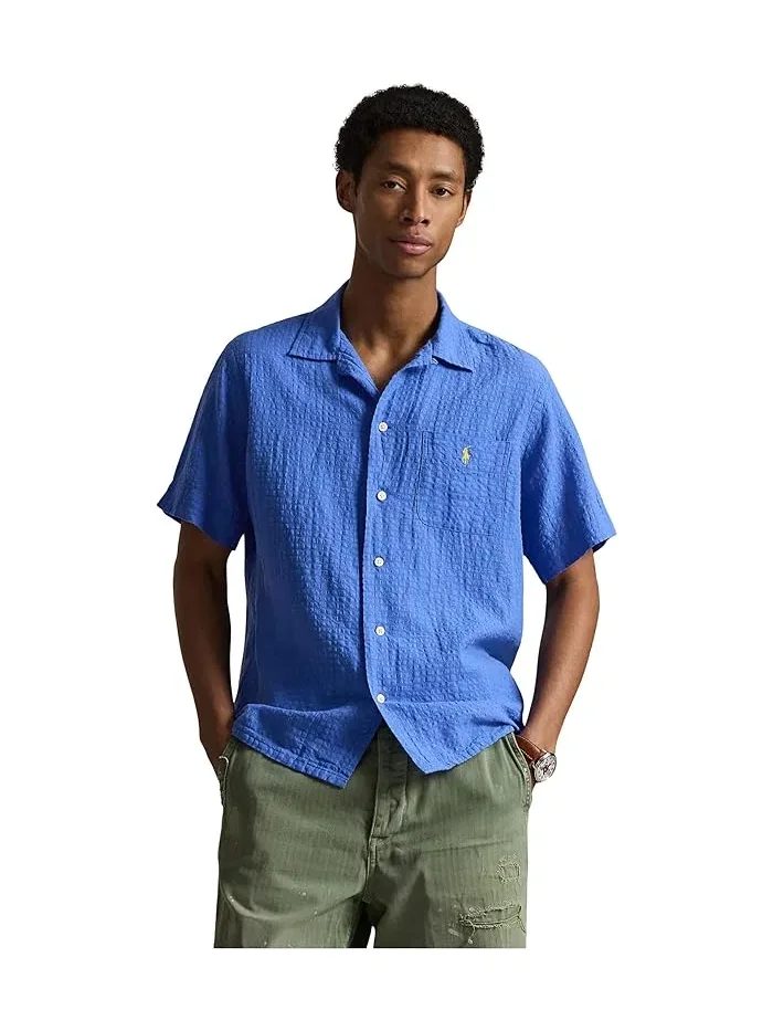 Рубашка Classic Fit из льняной смеси с сирсакером Polo Ralph Lauren