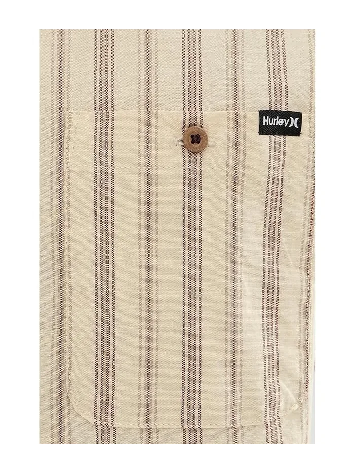 Рубашка с полосками Lido Stripe Hurley — изображение 5 из 5, кость