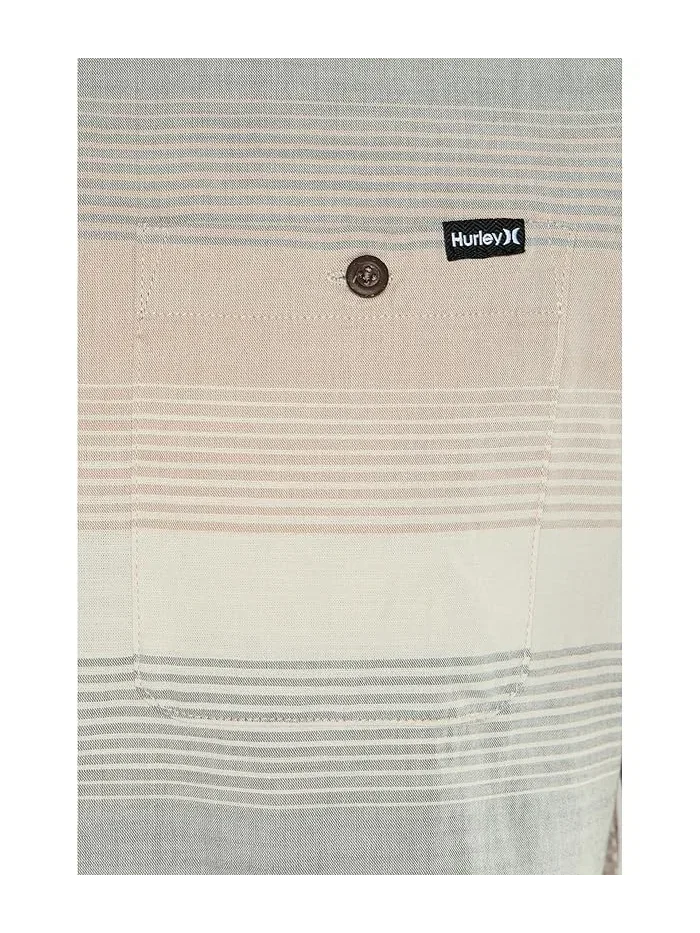 Рубашка с полосками Lido Stripe Hurley — изображение 5 из 5, белый