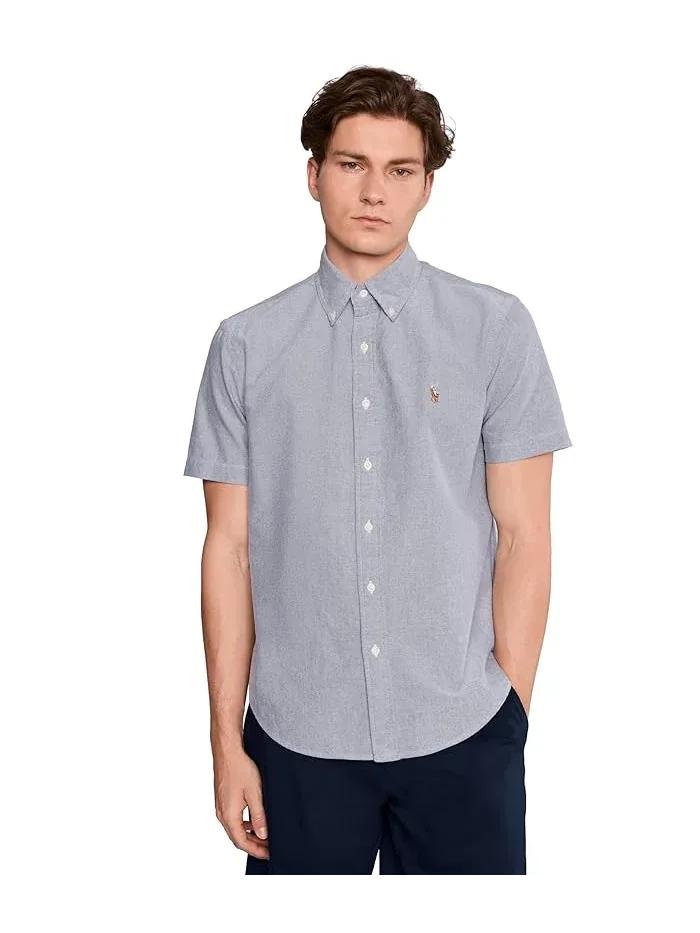 Рубашка Classic Fit Oxford Polo Ralph Lauren — изображение 1 из 5, темно-синий