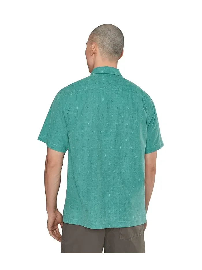 Рубашка camp silk jacquard Kona Luxe Border Tommy Bahama — изображение 4 из 5, синий