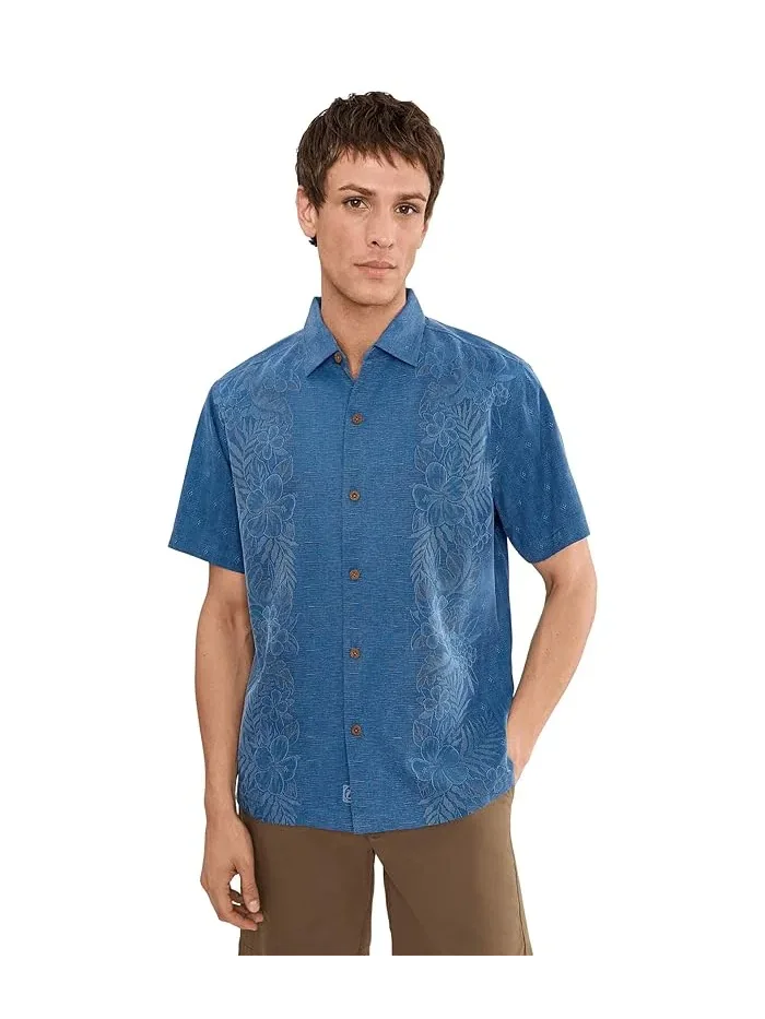 Рубашка кампи из жаккарда Kona Luxe Border Tommy Bahama — изображение 1 из 5, винный