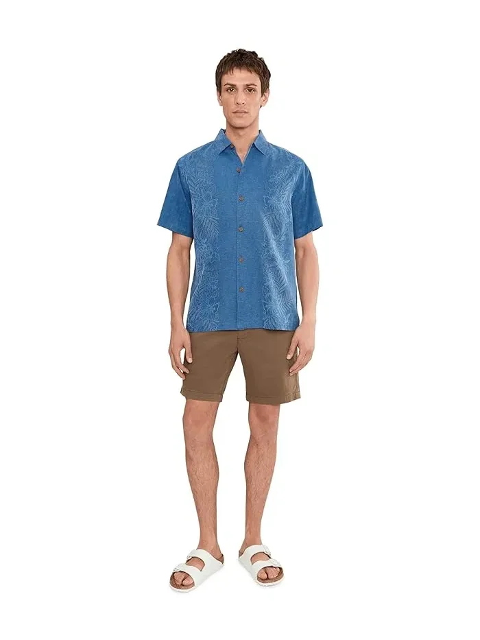 Рубашка кампи из жаккарда Kona Luxe Border Tommy Bahama — изображение 2 из 5, винный