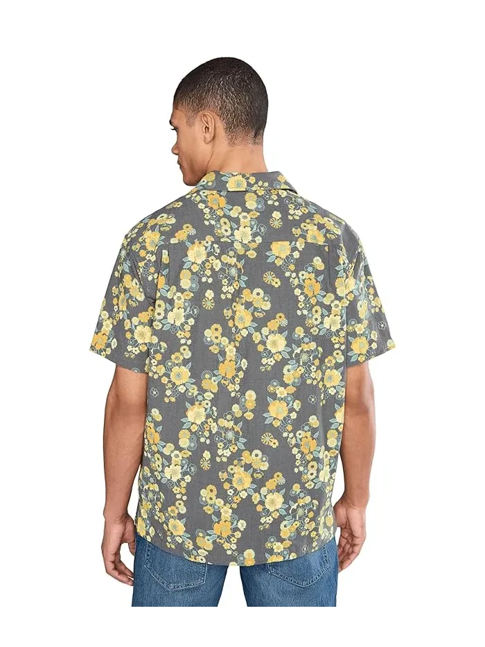 Рубашка с коротким рукавом Dogpatch Camp Short Sleeve Hurley — изображение 4 из 5, синий