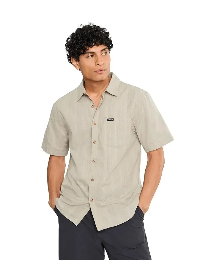 Рубашка повседневная Dobby Stripe Classic Woven Quiksilver — серый