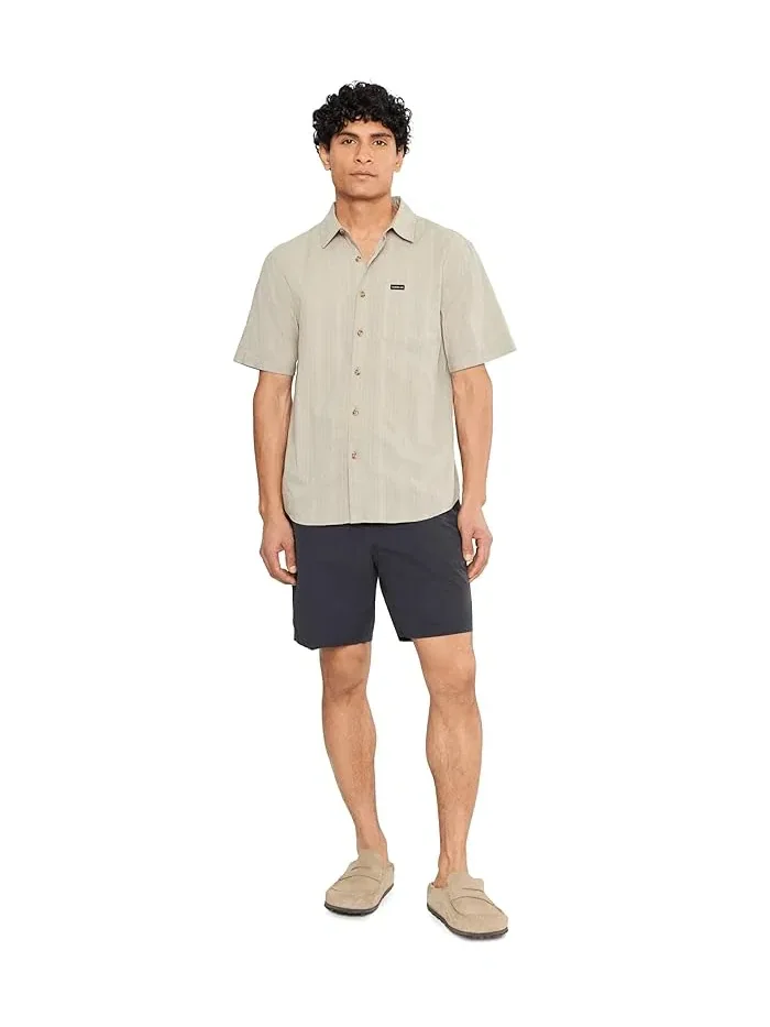 Рубашка повседневная Dobby Stripe Classic Woven Quiksilver — изображение 2 из 5, серый