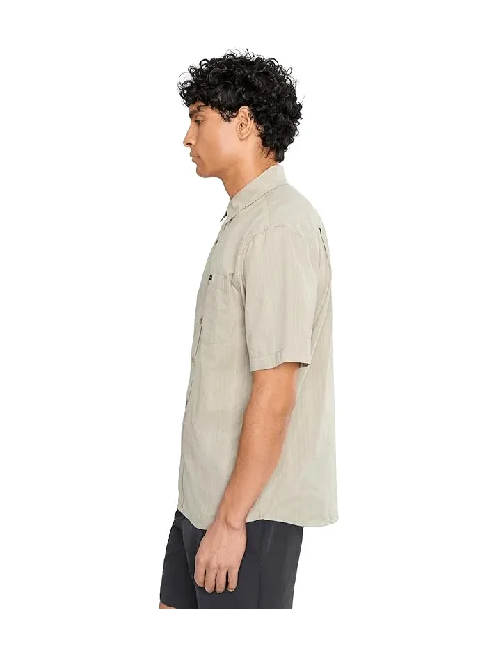 Рубашка повседневная Dobby Stripe Classic Woven Quiksilver — изображение 3 из 5, серый