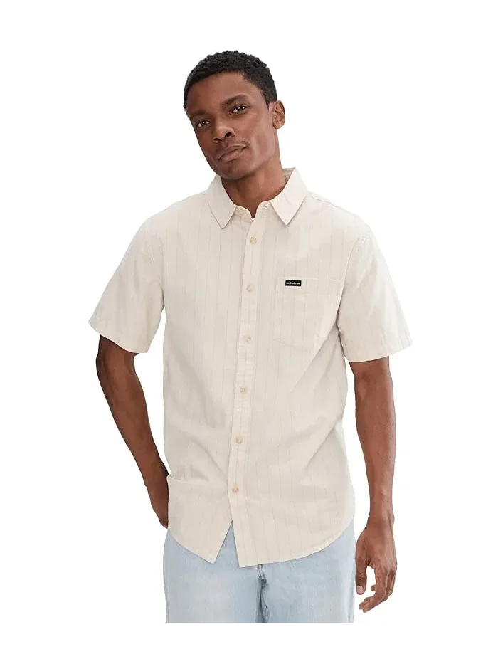 Рубашка повседневная Dobby Stripe Classic Woven Quiksilver — белый