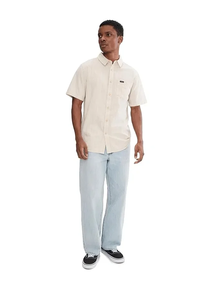 Рубашка повседневная Dobby Stripe Classic Woven Quiksilver — изображение 2 из 5, белый