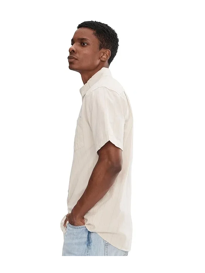 Рубашка повседневная Dobby Stripe Classic Woven Quiksilver — изображение 3 из 5, белый