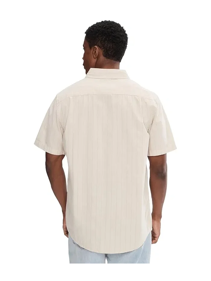 Рубашка повседневная Dobby Stripe Classic Woven Quiksilver — изображение 4 из 5, белый