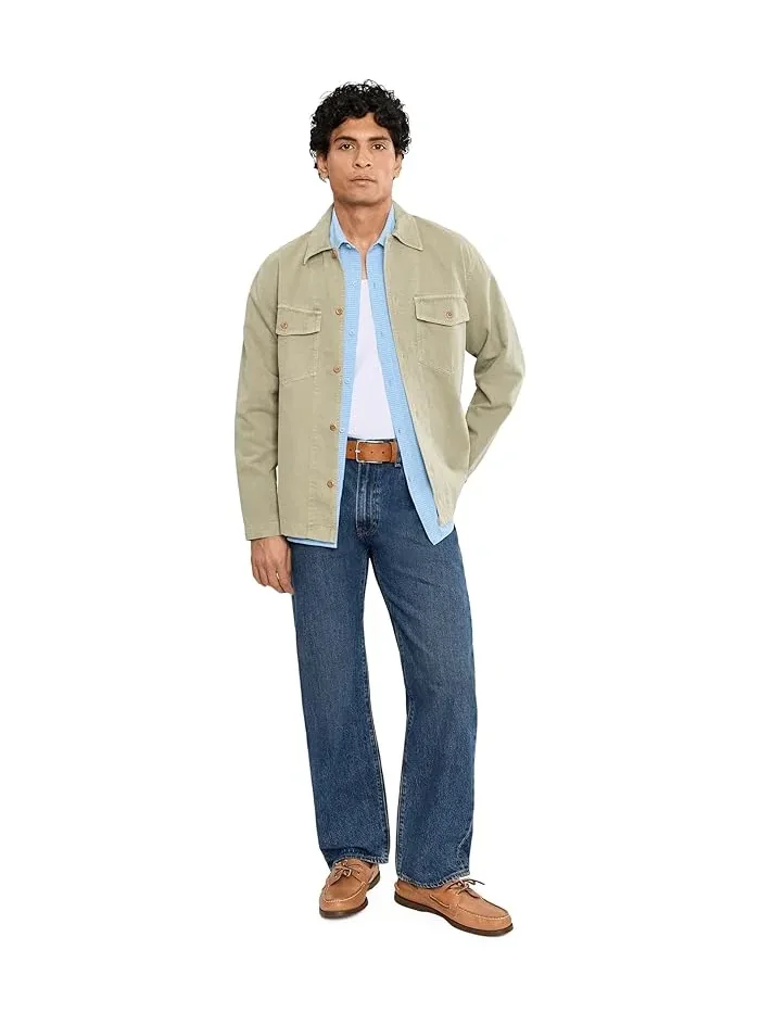 Рубашка с узором полоска Tommy Bahama Bahama Coast Sintra Stripe — изображение 2 из 5, голубой