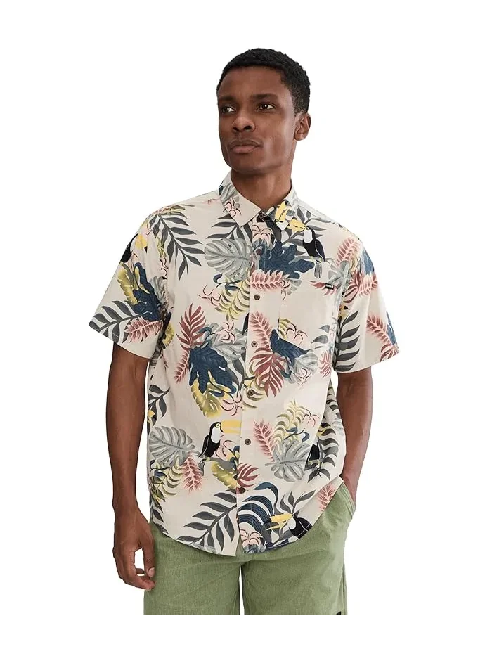 Рубашка с коротким рукавом Lido Stretch Hurley — изображение 1 из 5, кость