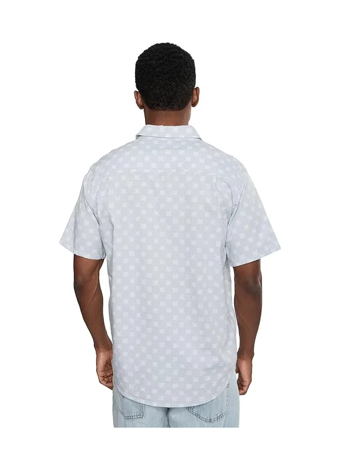 Рубашка с принтом Lido Stretch Short Sleeve Hurley — изображение 4 из 5, серый