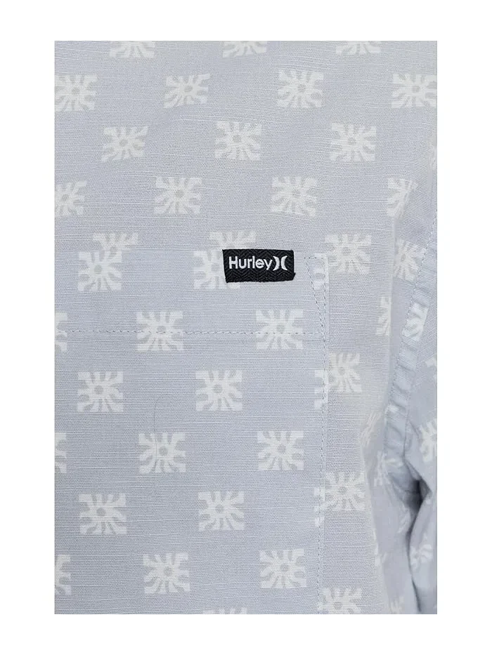 Рубашка с принтом Lido Stretch Short Sleeve Hurley — изображение 5 из 5, серый