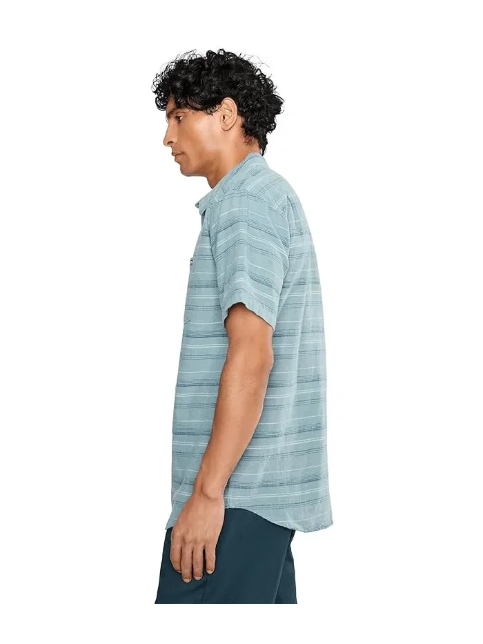 Рубашка с коротким рукавом в полоску All Day Stripe Billabong — изображение 3 из 5, синий