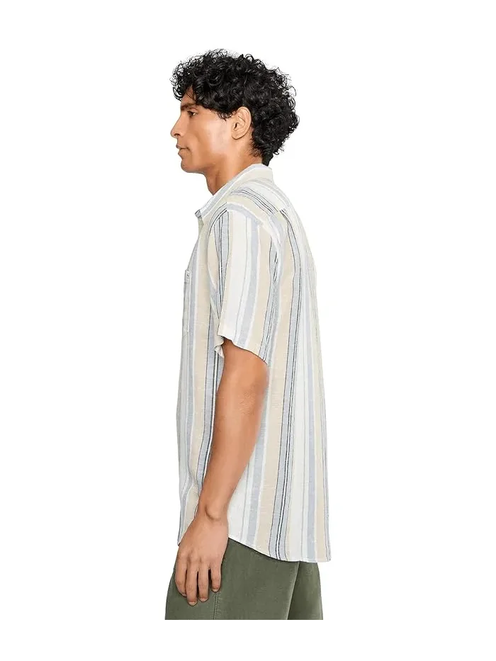 Рубашка с полосками All Day Stripe Billabong — изображение 3 из 5, синий/белый
