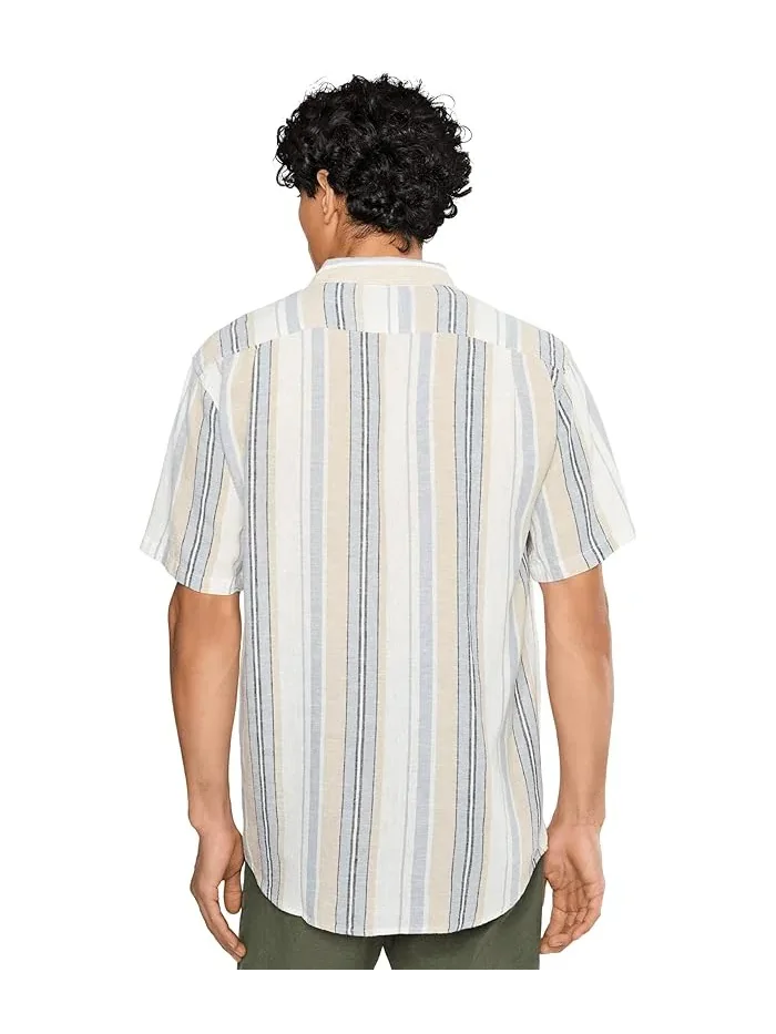 Рубашка с полосками All Day Stripe Billabong — изображение 4 из 5, синий/белый