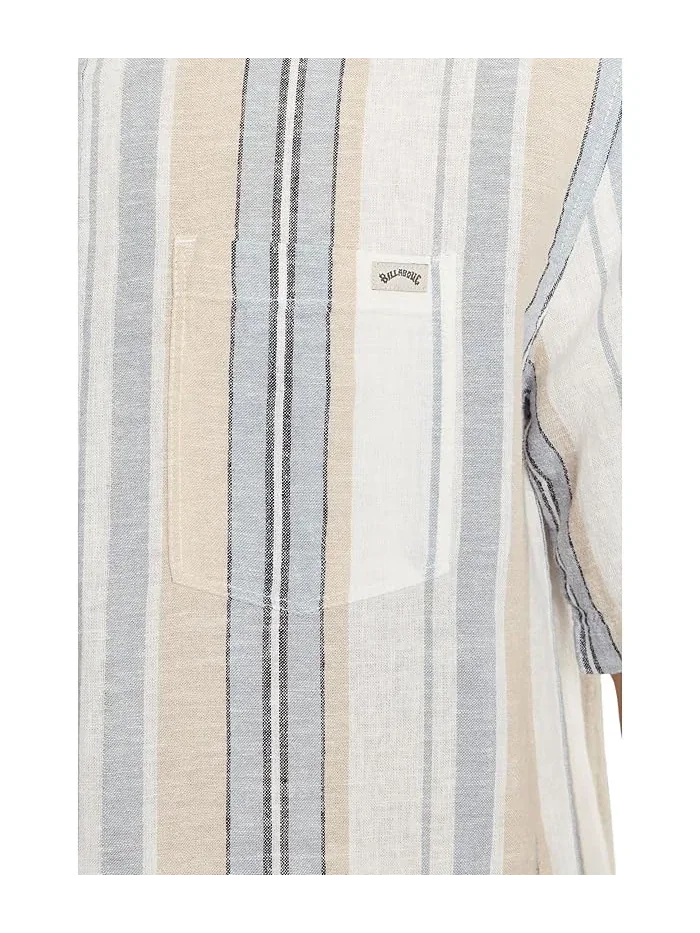 Рубашка с полосками All Day Stripe Billabong — изображение 5 из 5, синий/белый