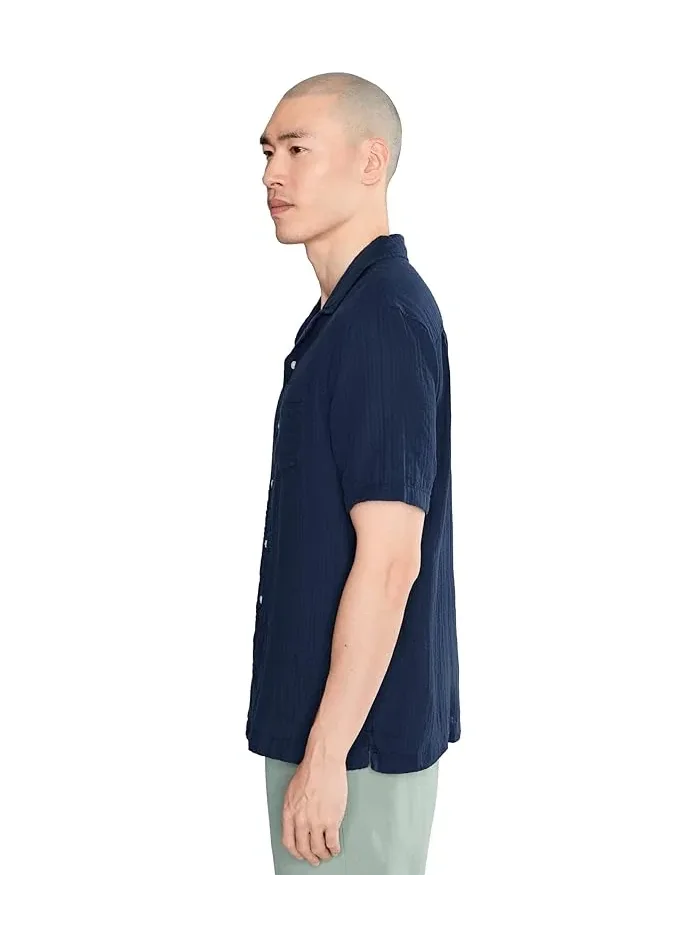 Рубашка хлопковая Cloud Gauze Shirt L.L.Bean — изображение 3 из 5, классический темно-синий