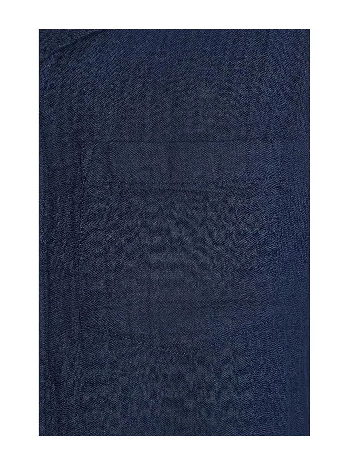 Рубашка хлопковая Cloud Gauze Shirt L.L.Bean — изображение 5 из 5, классический темно-синий