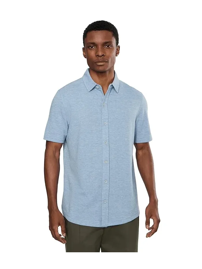 Рубашка трикотажная Bennett Johnston & Murphy — изображение 1 из 5, светлый синий