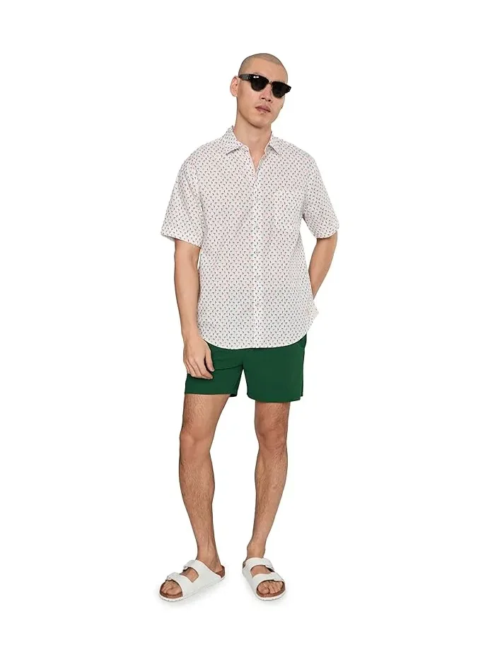 Рубашка принтованная Nova Wave Flock It To You Tommy Bahama — изображение 2 из 5, белый
