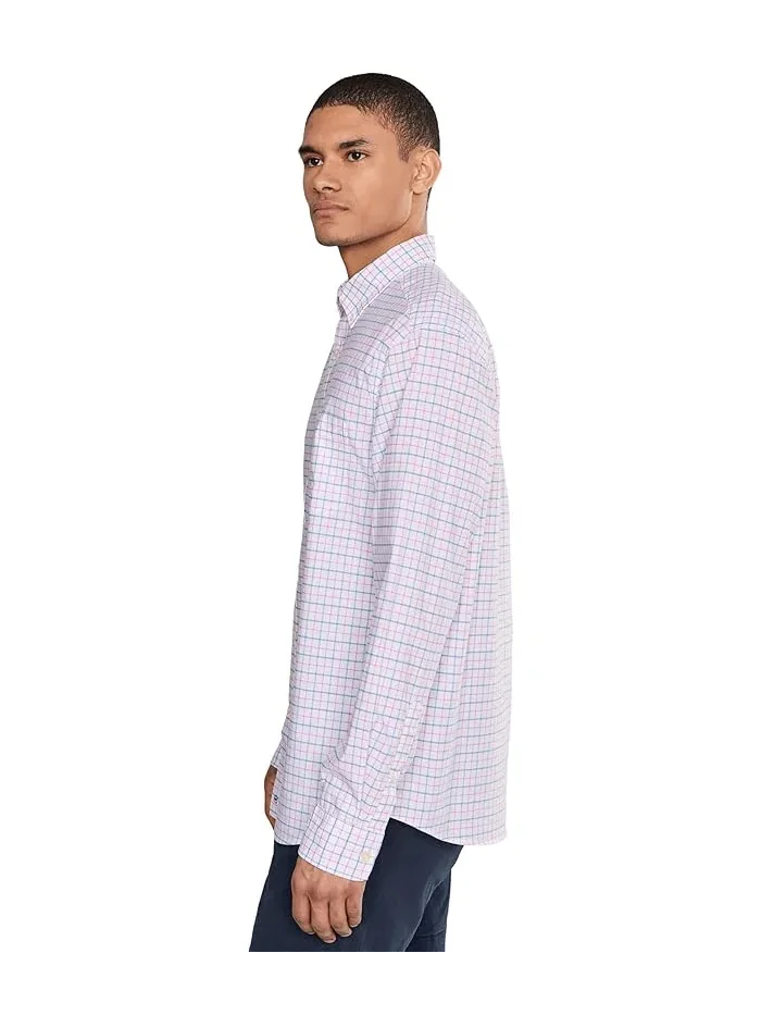 Рубашка повседневная Tattersall Morada Bay Vineyard Vines — изображение 3 из 4, белый