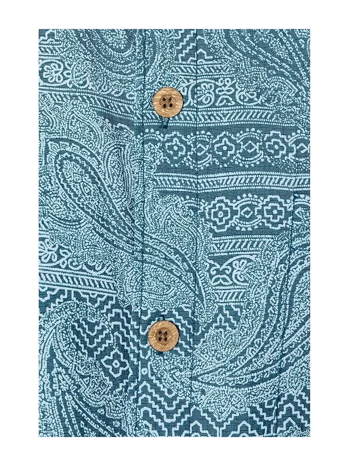 Рубашка с принтом Coastal Ease Azul Falls Tommy Bahama — изображение 5 из 5, синий