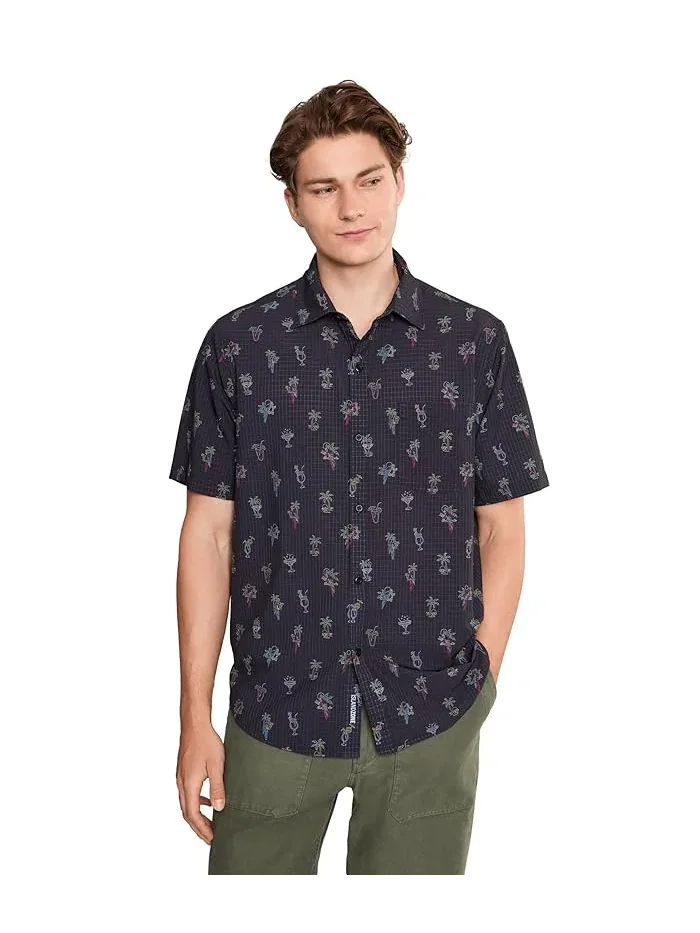Рубашка повседневная Bahama Coast Neon Sips Tommy Bahama — изображение 1 из 5, черный