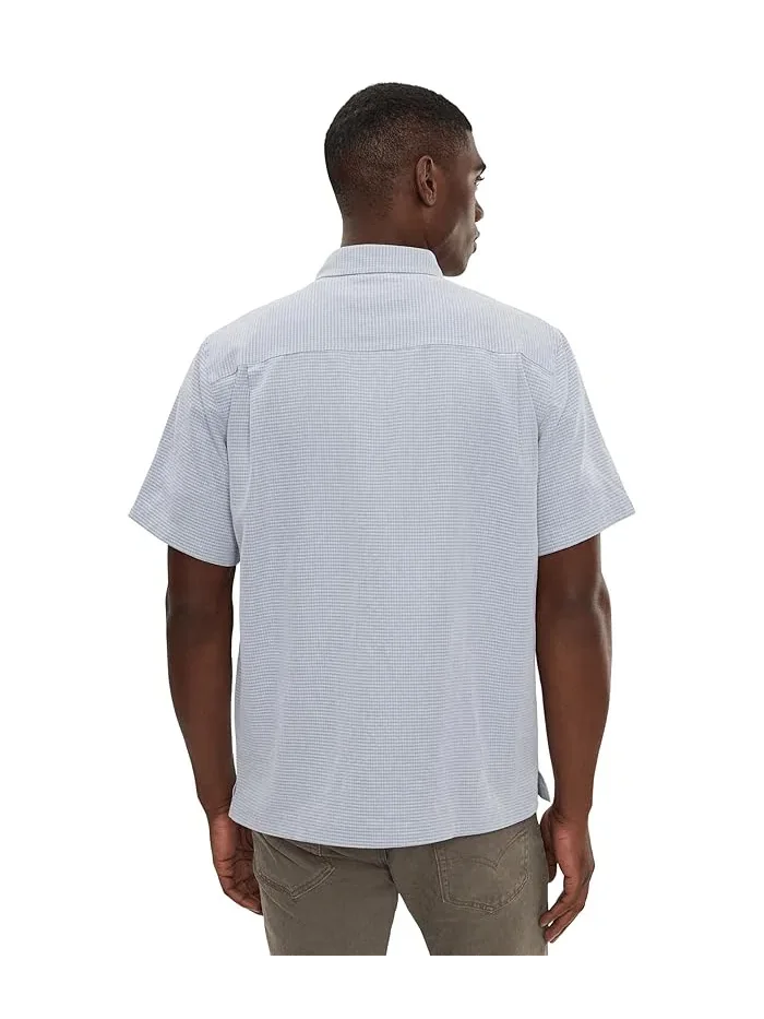 Рубашка повседневная Desert Pucker Dry Short Sleeve Royal Robbins — изображение 4 из 5, синий