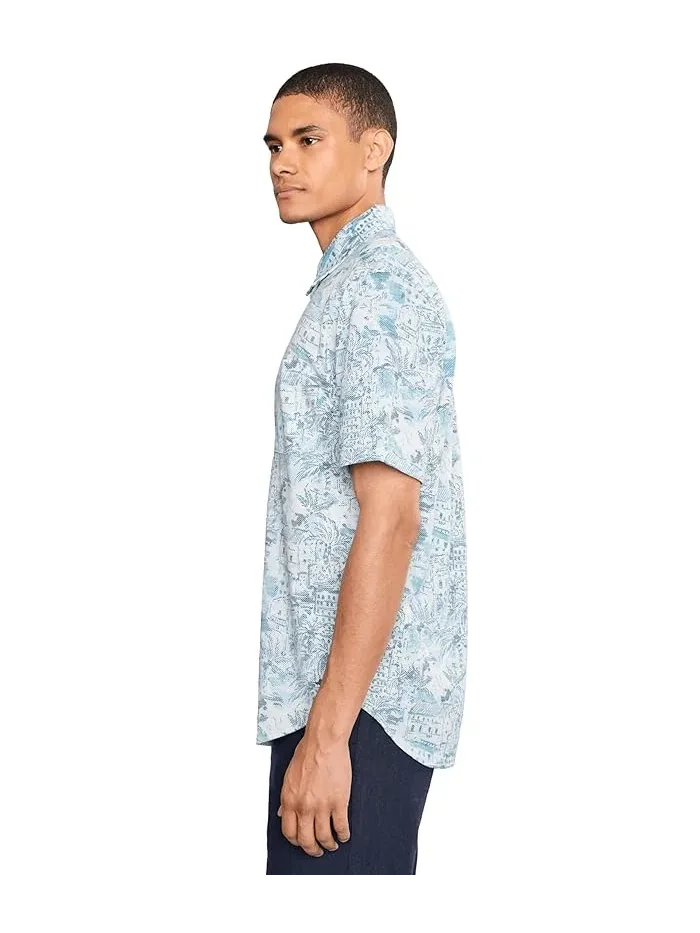 Рубашка с принтом San Lucio Tides Villa Vista Tommy Bahama — изображение 3 из 5, синий