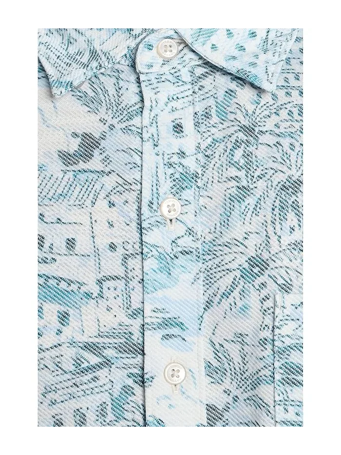 Рубашка с принтом San Lucio Tides Villa Vista Tommy Bahama — изображение 5 из 5, синий