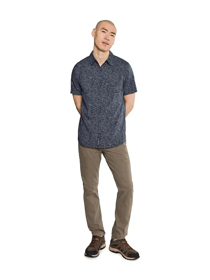 Рубашка с защитой от комаров Amp Lite II Royal Robbins, Naval Frond Print — изображение 2 из 5, синий