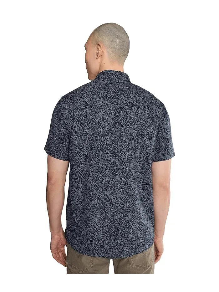 Рубашка с защитой от комаров Amp Lite II Royal Robbins, Naval Frond Print — изображение 4 из 5, синий