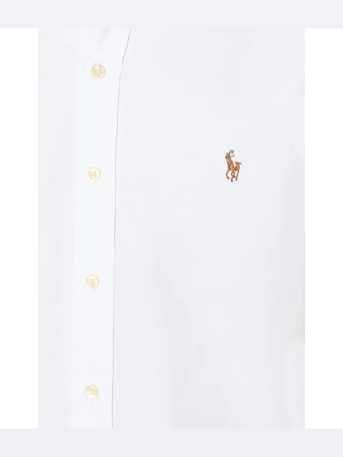 Рубашка оксфорд классическая Polo Ralph Lauren — изображение 5 из 5, белый
