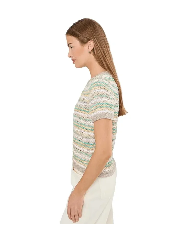 Джемпер Petite Layered Knit Sweater Tee NIC+ZOE — изображение 3 из 5, голубой мульти