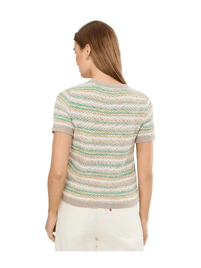 Джемпер Petite Layered Knit Sweater Tee NIC+ZOE — изображение 4 из 5, голубой мульти