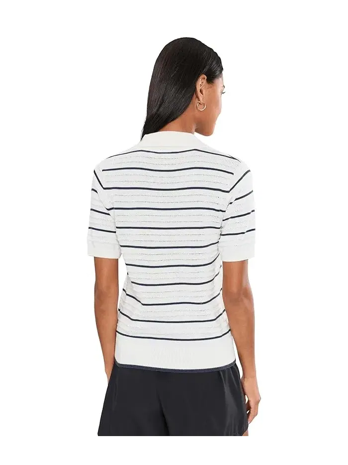 Поло Wren Knit Polo Varley — изображение 4 из 5, белый/синий