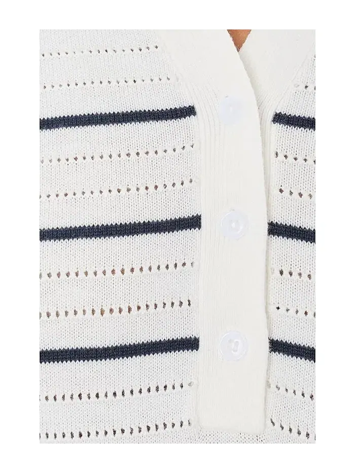 Поло Wren Knit Polo Varley — изображение 5 из 5, белый/синий